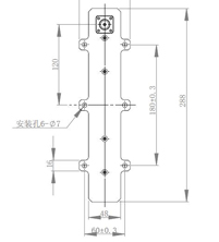 平板天線外形及安裝尺寸圖