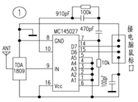 無線鼠標(biāo)/鍵盤DIY電路圖