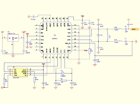 基于NRF9E5的無線射頻收發器電路圖