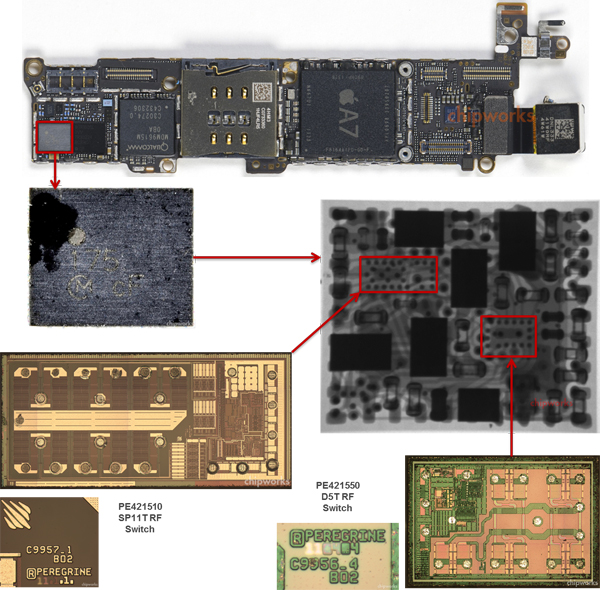 iPhone 5S拆解：北美、亞太版射頻前端對比