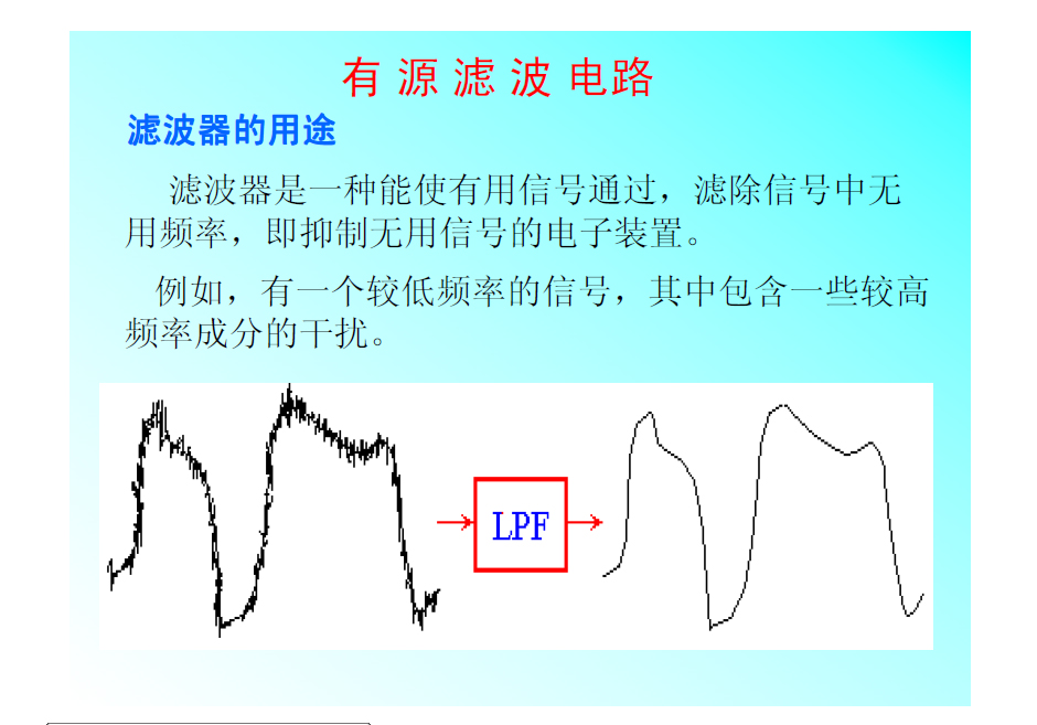 一些經典的有源濾波電路