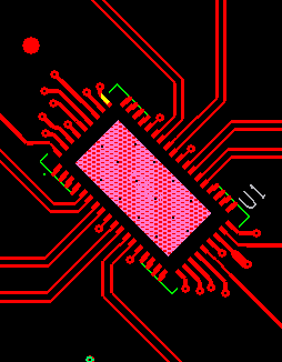 QFN封裝PCB設計TOP層走線