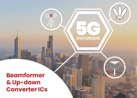 pSemi宣布首款毫米波波束形成器和上下變頻轉換器IC套片實現量產